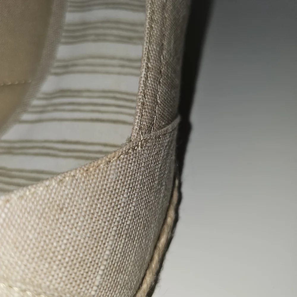 Coach Women's Tan Peep-Toe Flats, Size 6.5 - Picture 9 of 11